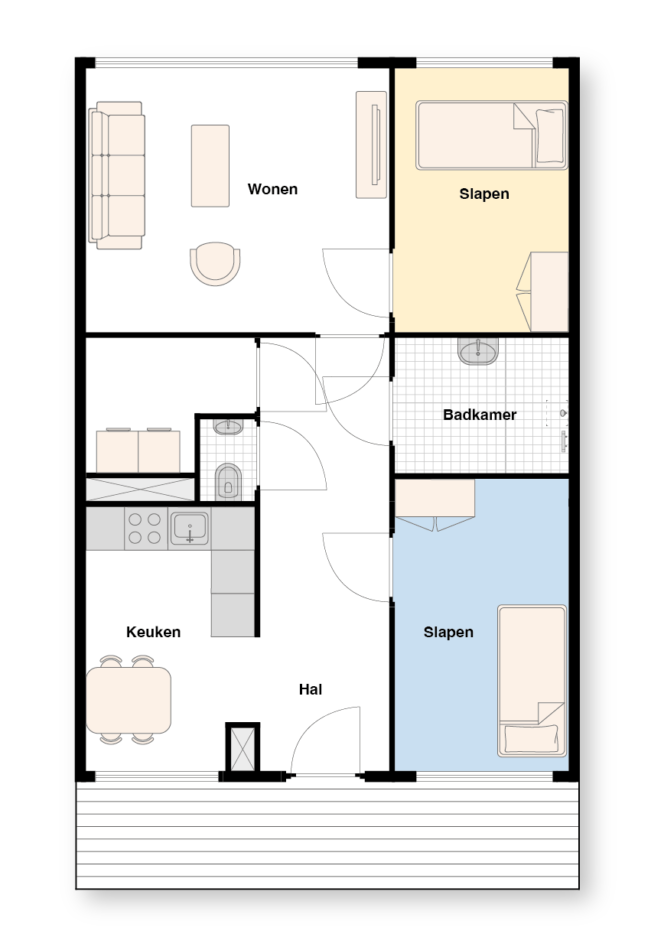 Indeling opkamers